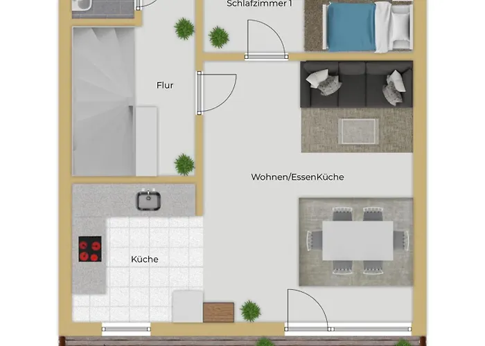 Worker's D30 - Reihenhaus Mit 4 Schlafzimmern Fuer 6 Personen Appartement *